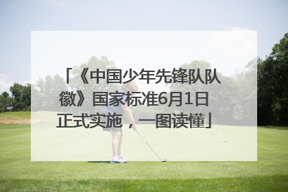 《中国少年先锋队队徽》国家标准6月1日正式实施，一图读懂