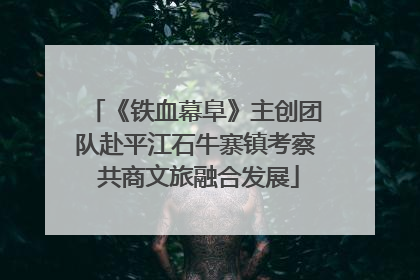 《铁血幕阜》主创团队赴平江石牛寨镇考察 共商文旅融合发展