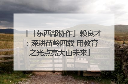 「东西部协作」赖良才：深耕苗岭四载 用教育之光点亮大山未来