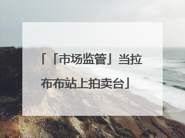 「市场监管」当拉布布站上拍卖台