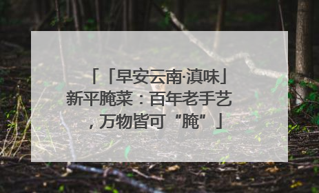 「早安云南·滇味」新平腌菜：百年老手艺，万物皆可“腌”