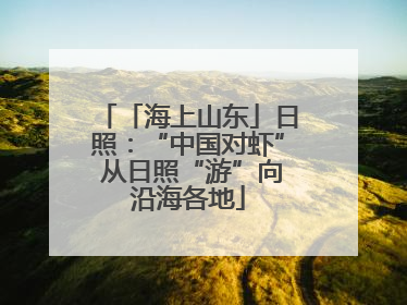 「海上山东」日照：“中国对虾” 从日照“游”向沿海各地