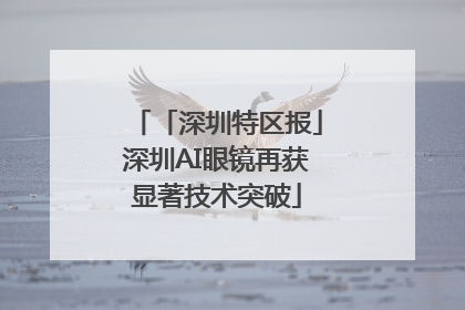 「深圳特区报」深圳AI眼镜再获显著技术突破