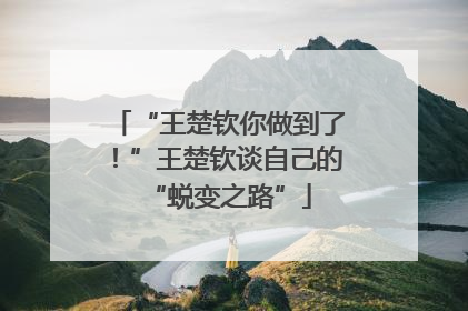 “王楚钦你做到了！”王楚钦谈自己的“蜕变之路”