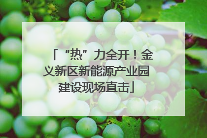 “热”力全开！金义新区新能源产业园建设现场直击