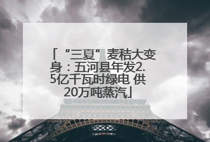 “三夏”麦秸大变身：五河县年发2.5亿千瓦时绿电 供20万吨蒸汽
