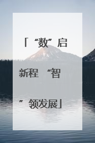 “数”启新程 “智”领发展