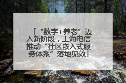 “数字+养老”迈入新阶段，上海电信推动“社区嵌入式服务体系”落地见效