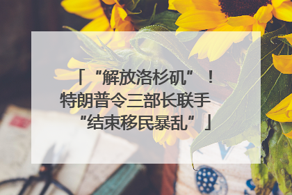 “解放洛杉矶”！特朗普令三部长联手“结束移民暴乱”