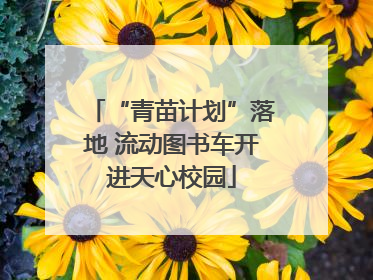 “青苗计划”落地 流动图书车开进天心校园