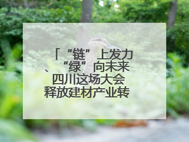 “链”上发力、“绿”向未来 四川这场大会释放建材产业转型升级新动能