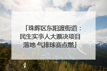 珠晖区东阳渡街道：民生实事人大票决项目落地 气排球赛点燃