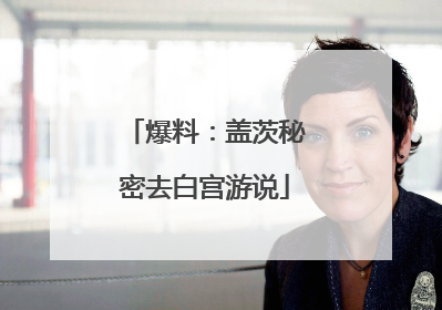 爆料：盖茨秘密去白宫游说