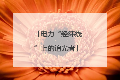 电力“经纬线”上的追光者
