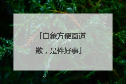 白象方便面道歉，是件好事