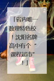 省内唯一数理特色校！沈阳名牌高中有个“课程超市”！