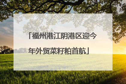 福州港江阴港区迎今年外贸菜籽粕首航