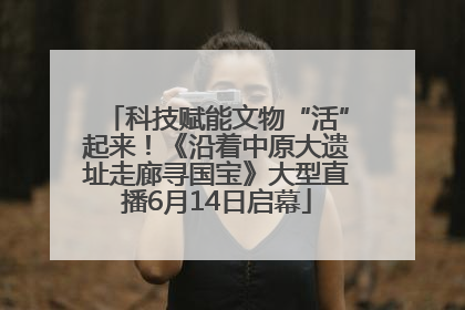 科技赋能文物“活”起来！《沿着中原大遗址走廊寻国宝》大型直播6月14日启幕