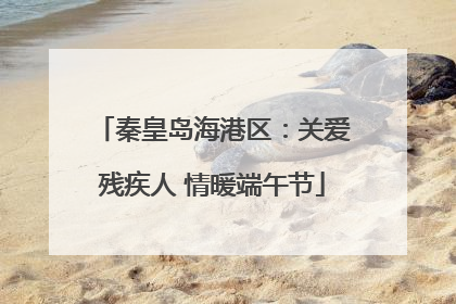 秦皇岛海港区：关爱残疾人 情暖端午节