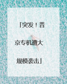 突发！普京专机遭大规模袭击
