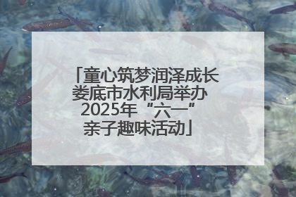 童心筑梦润泽成长 娄底市水利局举办2025年“六一”亲子趣味活动