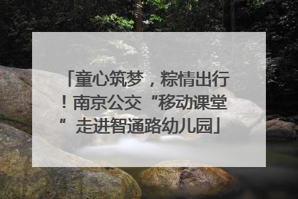 童心筑梦，粽情出行！南京公交“移动课堂”走进智通路幼儿园