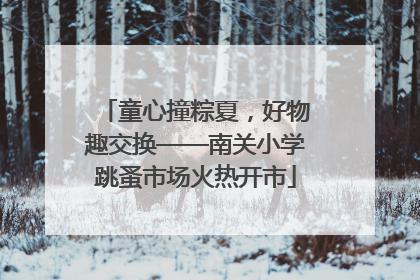 童心撞粽夏，好物趣交换——南关小学跳蚤市场火热开市