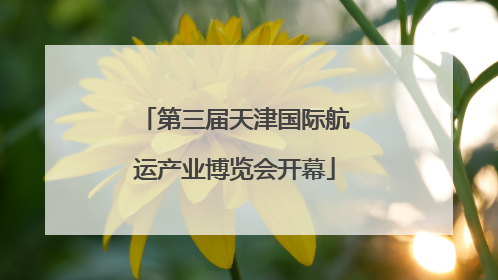 第三届天津国际航运产业博览会开幕