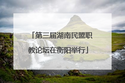 第三届湖南民盟职教论坛在衡阳举行