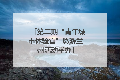 第二期“青年城市体验官”悠游兰州活动举办