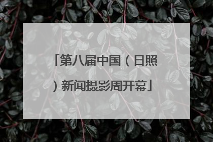 第八届中国（日照）新闻摄影周开幕