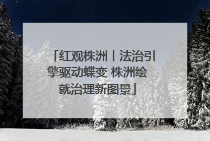 红观株洲丨法治引擎驱动蝶变 株洲绘就治理新图景