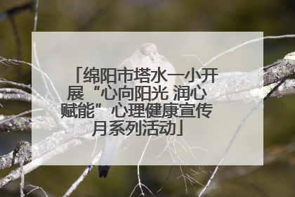 绵阳市塔水一小开展“心向阳光 润心赋能”心理健康宣传月系列活动