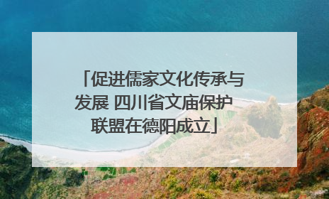 促进儒家文化传承与发展 四川省文庙保护联盟在德阳成立