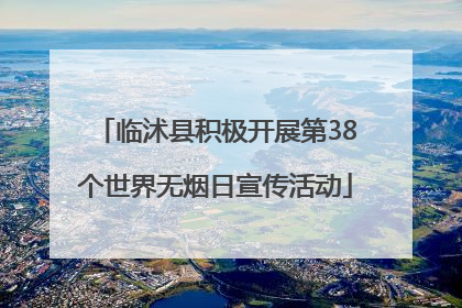 临沭县积极开展第38个世界无烟日宣传活动