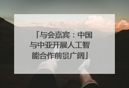 与会嘉宾：中国与中亚开展人工智能合作前景广阔