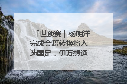 世预赛｜杨明洋完成会籍转换将入选国足，伊万想通了要打双后腰？