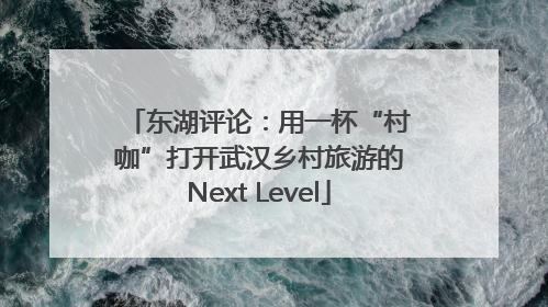 东湖评论：用一杯“村咖”打开武汉乡村旅游的Next Level