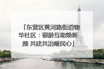 东营区黄河路街道物华社区：银龄互助焕新颜 共建共治暖民心
