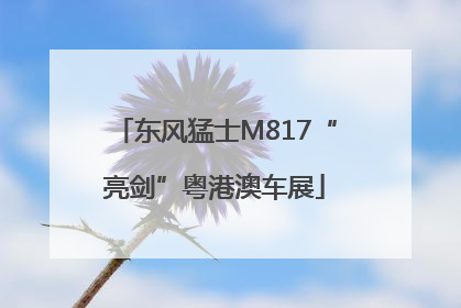 东风猛士M817“亮剑”粤港澳车展