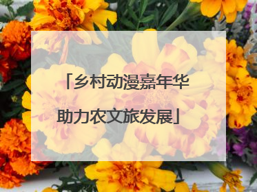 乡村动漫嘉年华助力农文旅发展