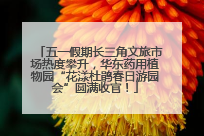 五一假期长三角文旅市场热度攀升，华东药用植物园“花漾杜鹃春日游园会”圆满收官！