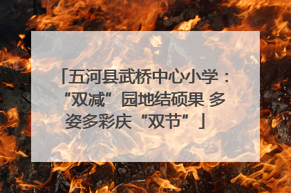 五河县武桥中心小学：“双减”园地结硕果 多姿多彩庆“双节”