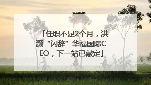 任职不足2个月，洪灏“闪辞”华福国际CEO，下一站已敲定