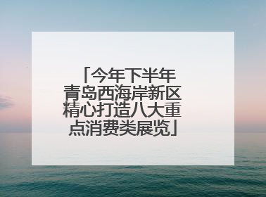 今年下半年 青岛西海岸新区精心打造八大重点消费类展览