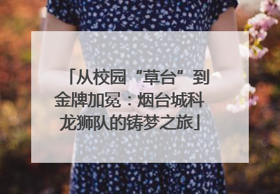 从校园“草台”到金牌加冕：烟台城科龙狮队的铸梦之旅