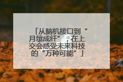 从脑机接口到“月壤成纤”，在上交会感受未来科技的“万种可能”