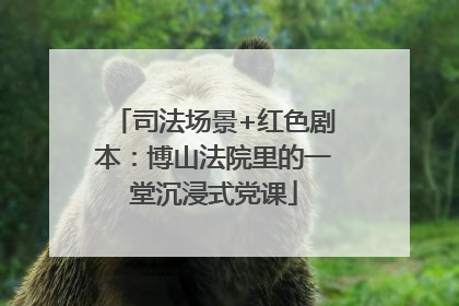 司法场景+红色剧本：博山法院里的一堂沉浸式党课