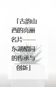古韵山西的亮丽名片——东湖醋园的传承与创新