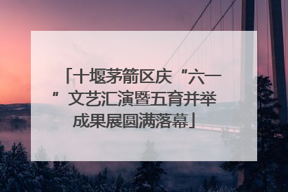 十堰茅箭区庆“六一”文艺汇演暨五育并举成果展圆满落幕